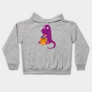 Dinosaurs and potted plants - friends for life Kids Hoodie